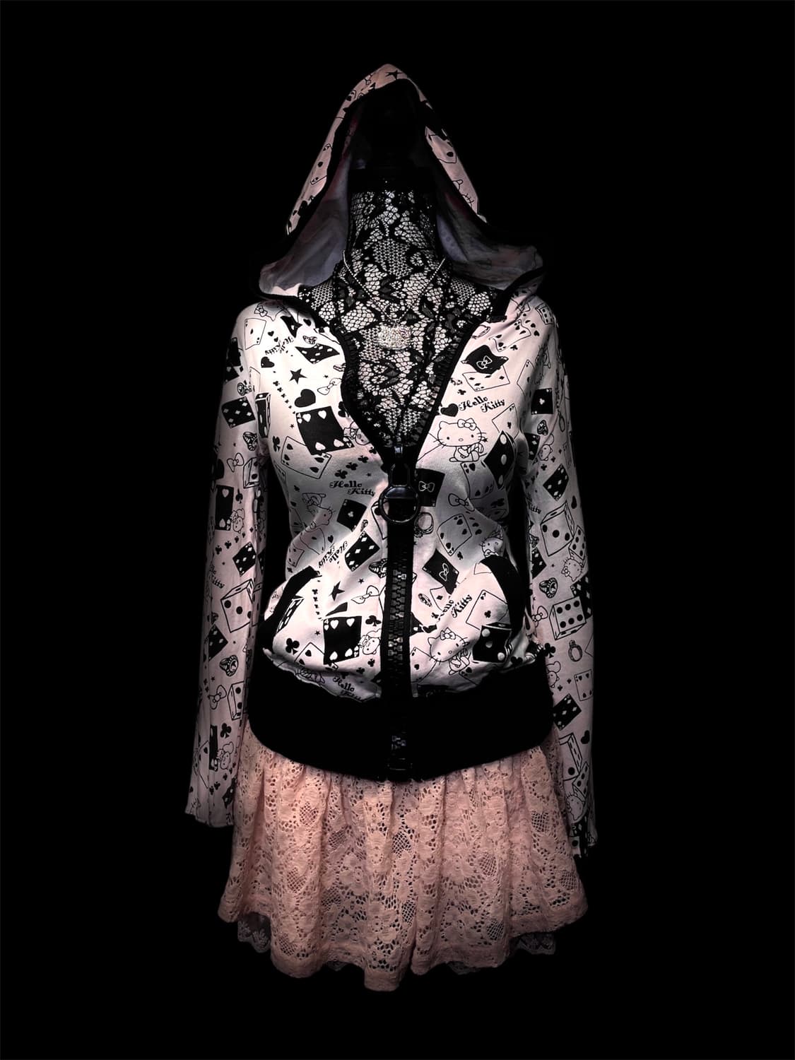 colza hellokitt 헬로키티 갸루 후드집업 상품이미지1