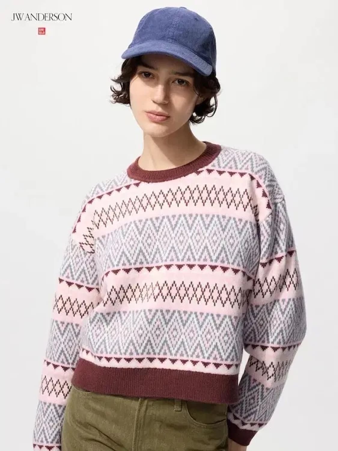 유니클로 JW앤더슨 페아아일 크루넥 스웨터 상품이미지1