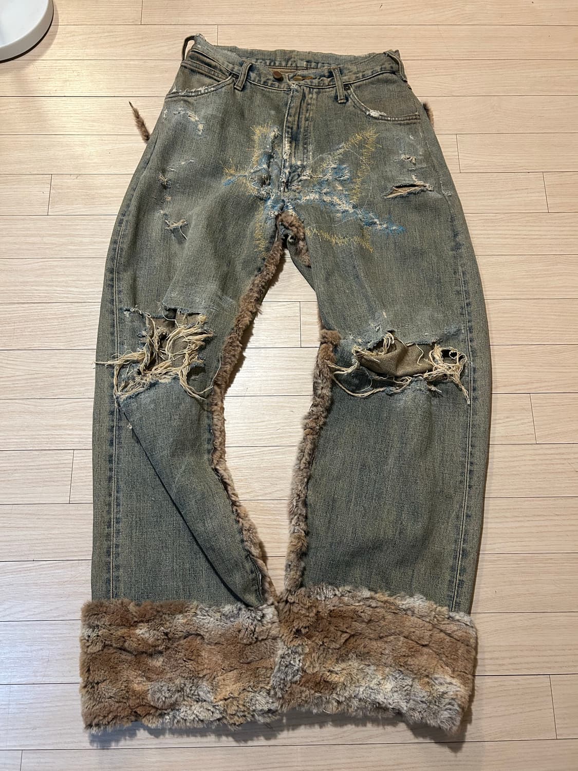 Wrangler Fur Detail Denim Pants 상품이미지7