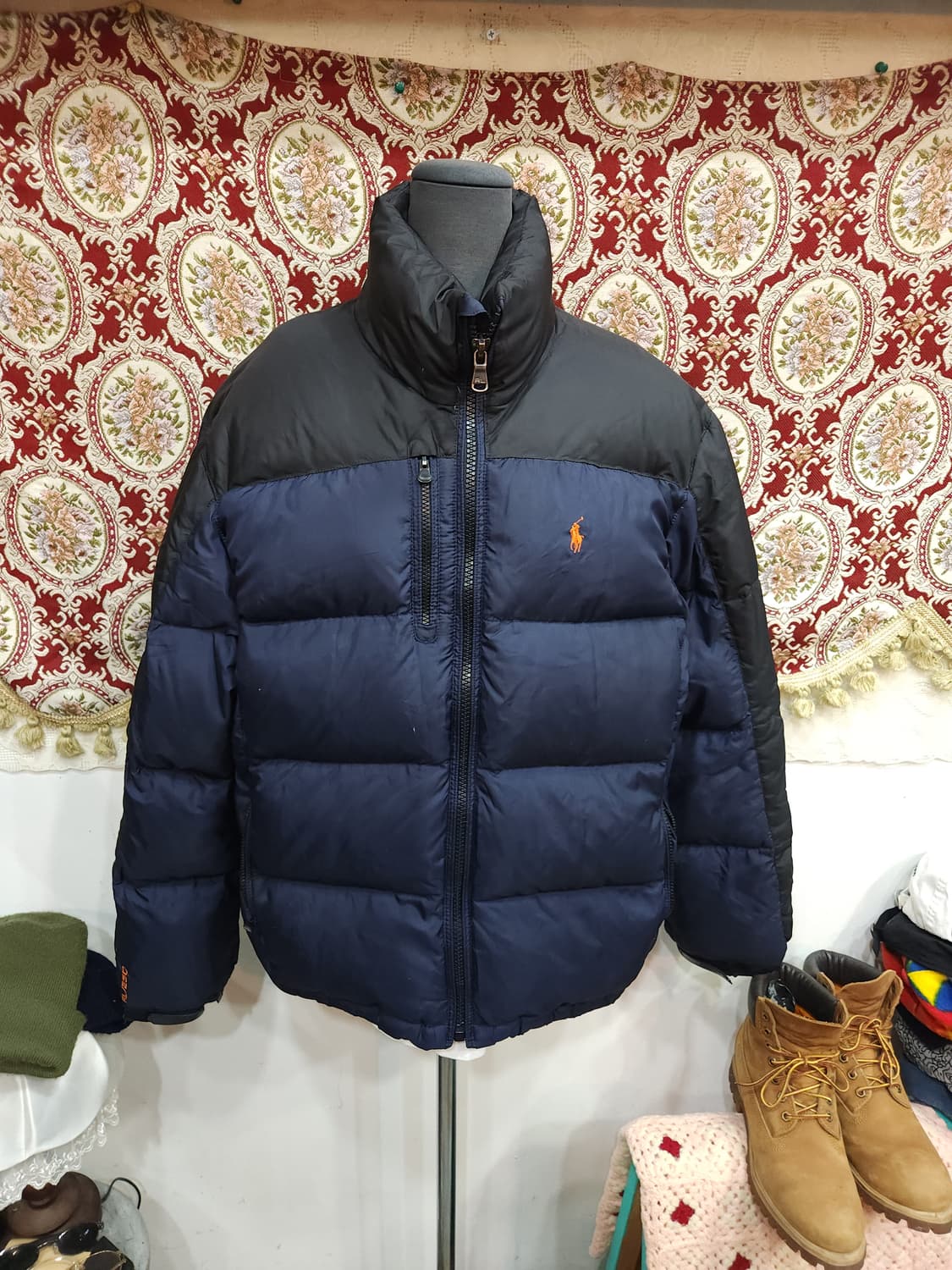 폴로 랄프로렌 배색 오리털 패딩점퍼

 상품이미지1