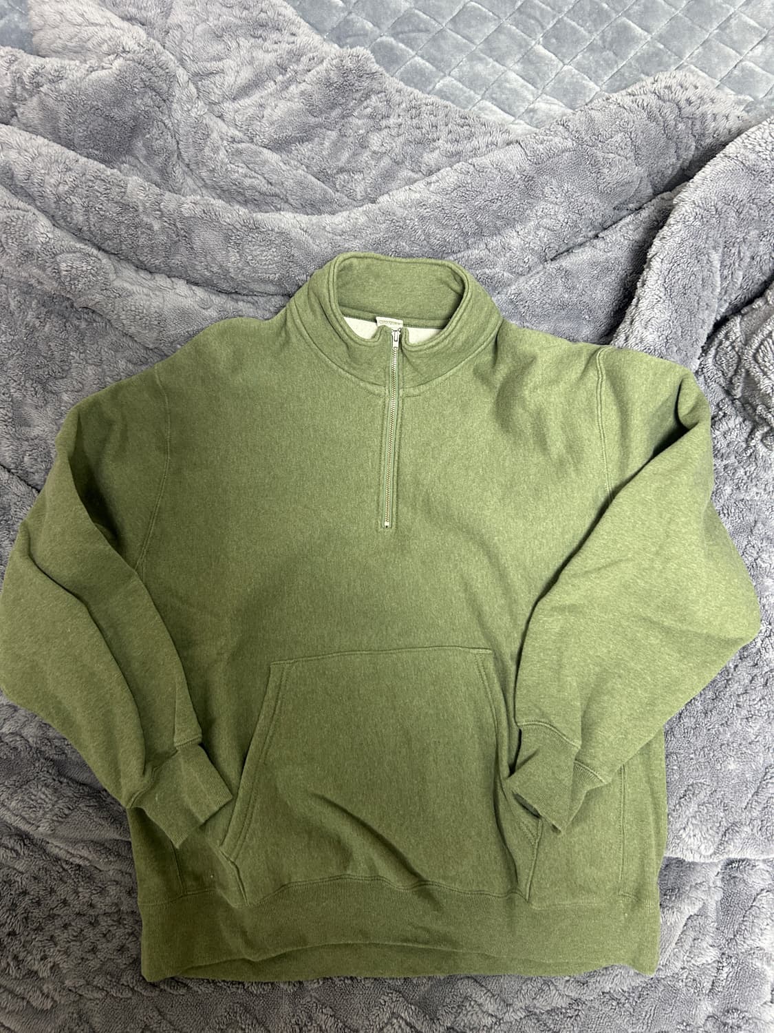 L) 카키스 하프집 풀오버 그린 상품이미지2