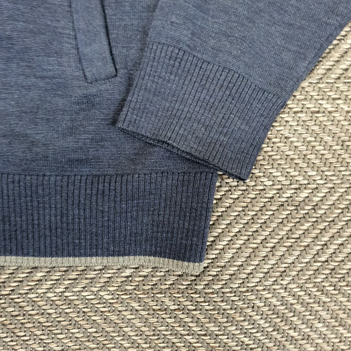 갤럭시 얇은 니트 집업 가디건 남자110 상품이미지4