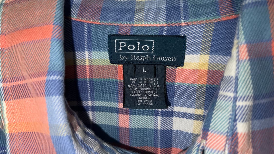 폴로랄프로렌 체크셔츠 L 상품이미지2
