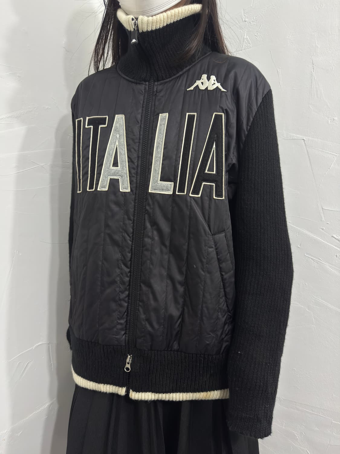 kappa italia knit detail twoway jacket 상품이미지2