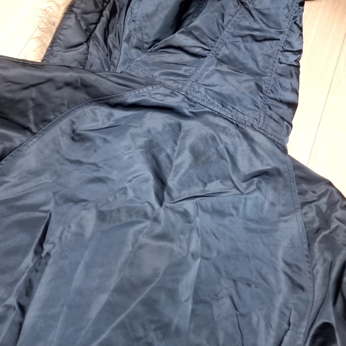 미제 알파인더스트리 N3B 블루 퍼 후드 패딩 코트(XL) 상품이미지6