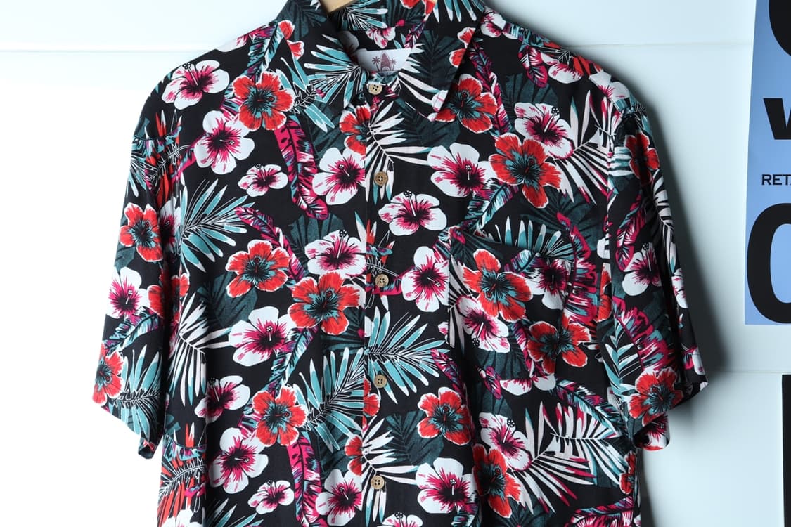 (XL) 브랜드빈티지 반팔셔츠 남방 USA 하와이안 꽃무늬-H33087 상품이미지3