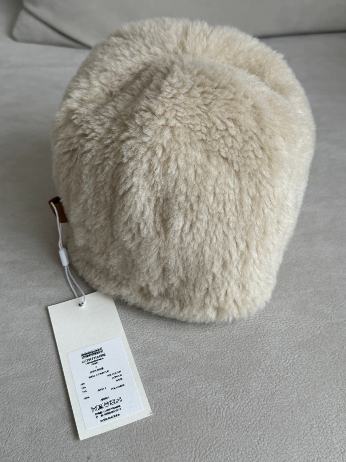 le17 르17셉템버 리버시블 시어링 모자 새상품 상품이미지2