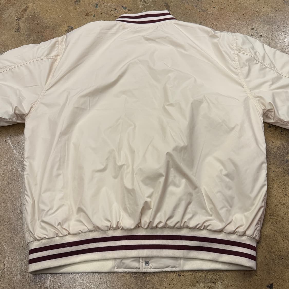 [정품/L] That's It 바시티 자켓 아이보리 b17 상품이미지4