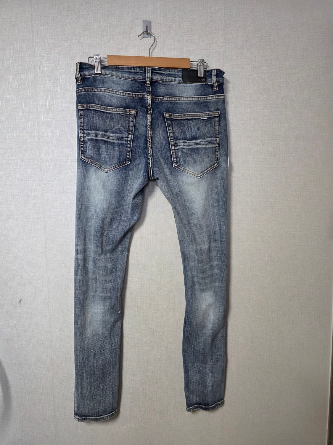 AMIRI 아미리 디스트로이드 패치 데님  허리 31-32인치  세탁완 상품이미지5