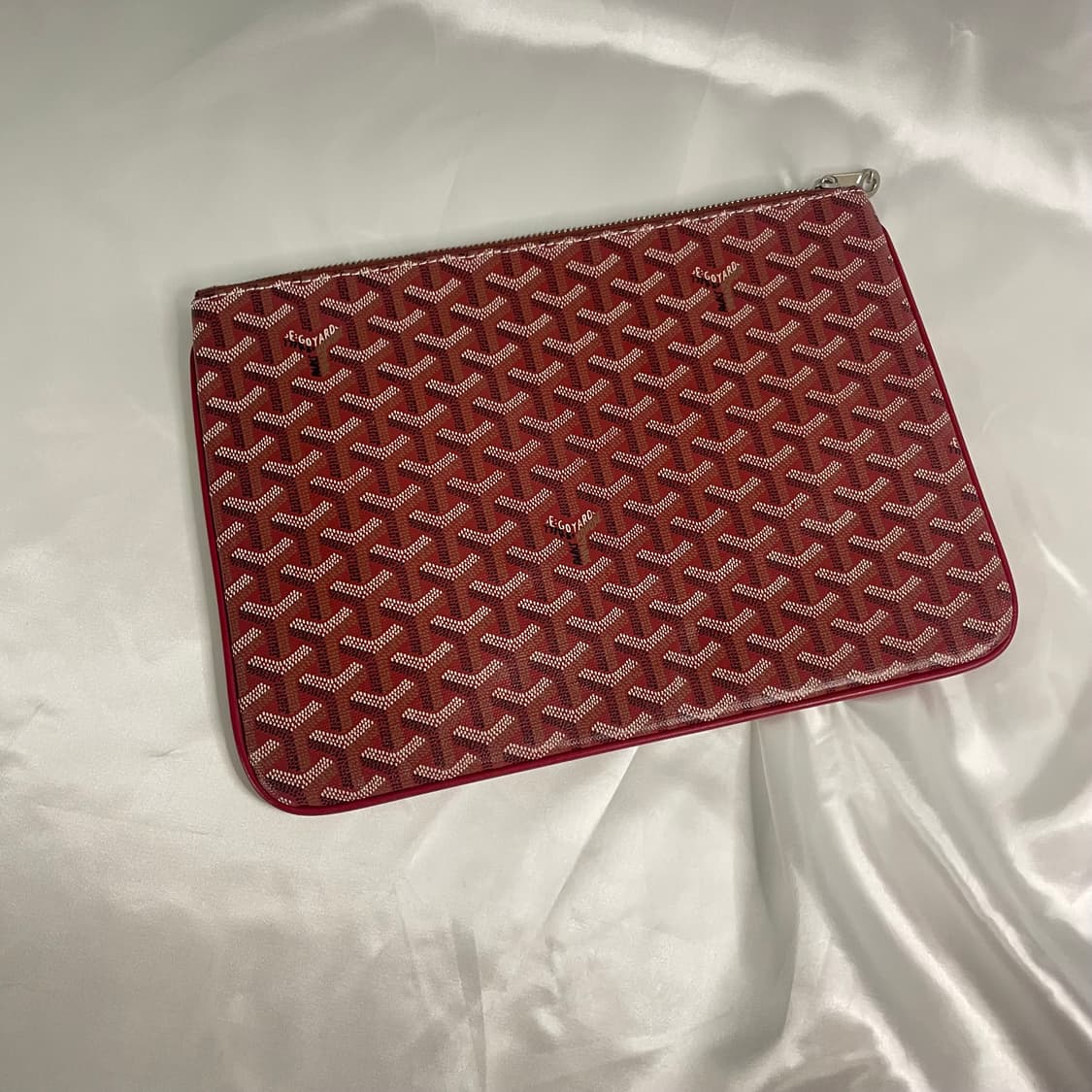 고야드 클러치 레드 S급 단품 상품이미지3