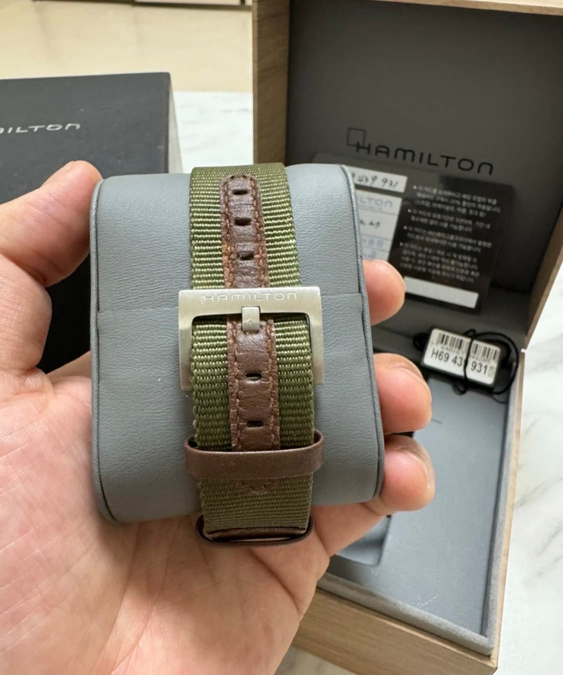 해밀턴 카키필드 메카니컬 38 상품이미지2