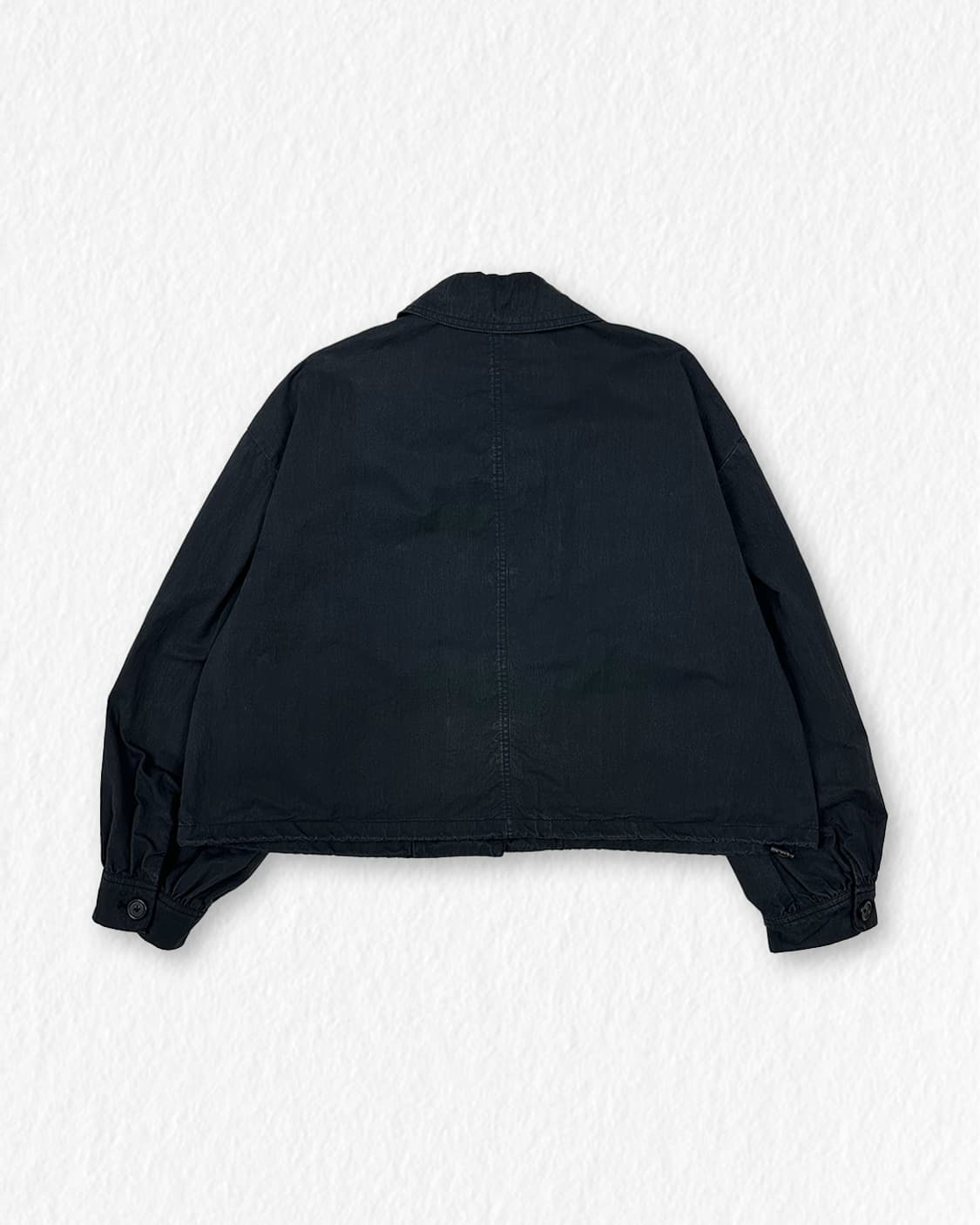 에잇세컨즈 크롭 셔츠 자켓 블랙 상품이미지2