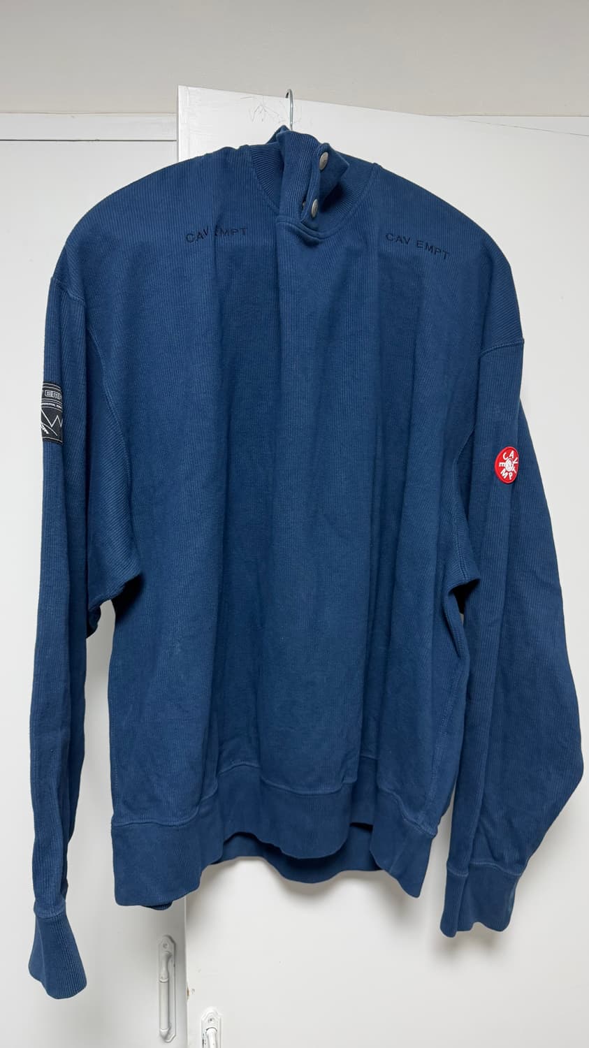 [XL]카브엠트 OVERDYE PQ OPEN MOCK NECK NAVY 상품이미지1