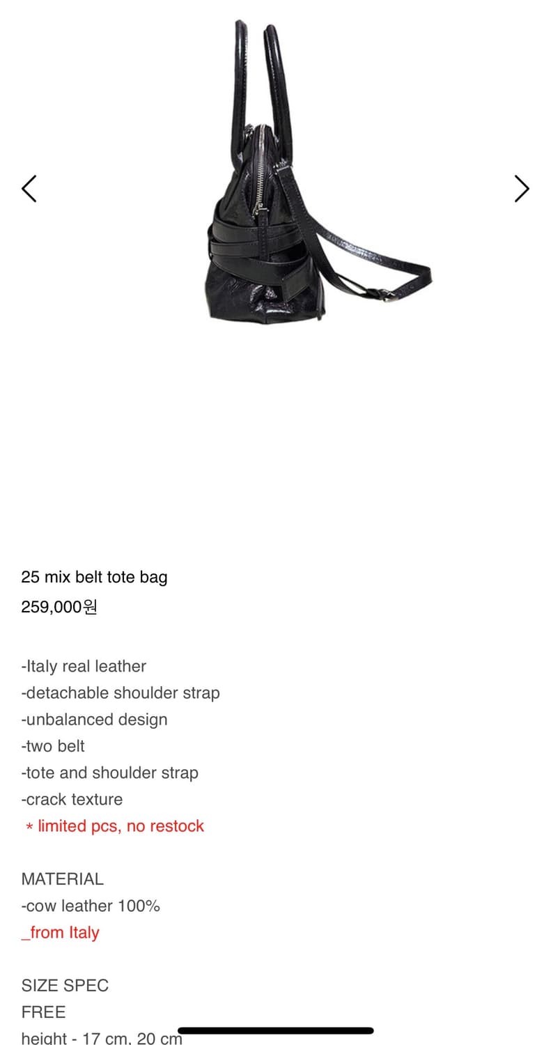 로레일즈 25 mix belt tote bag 상품이미지4