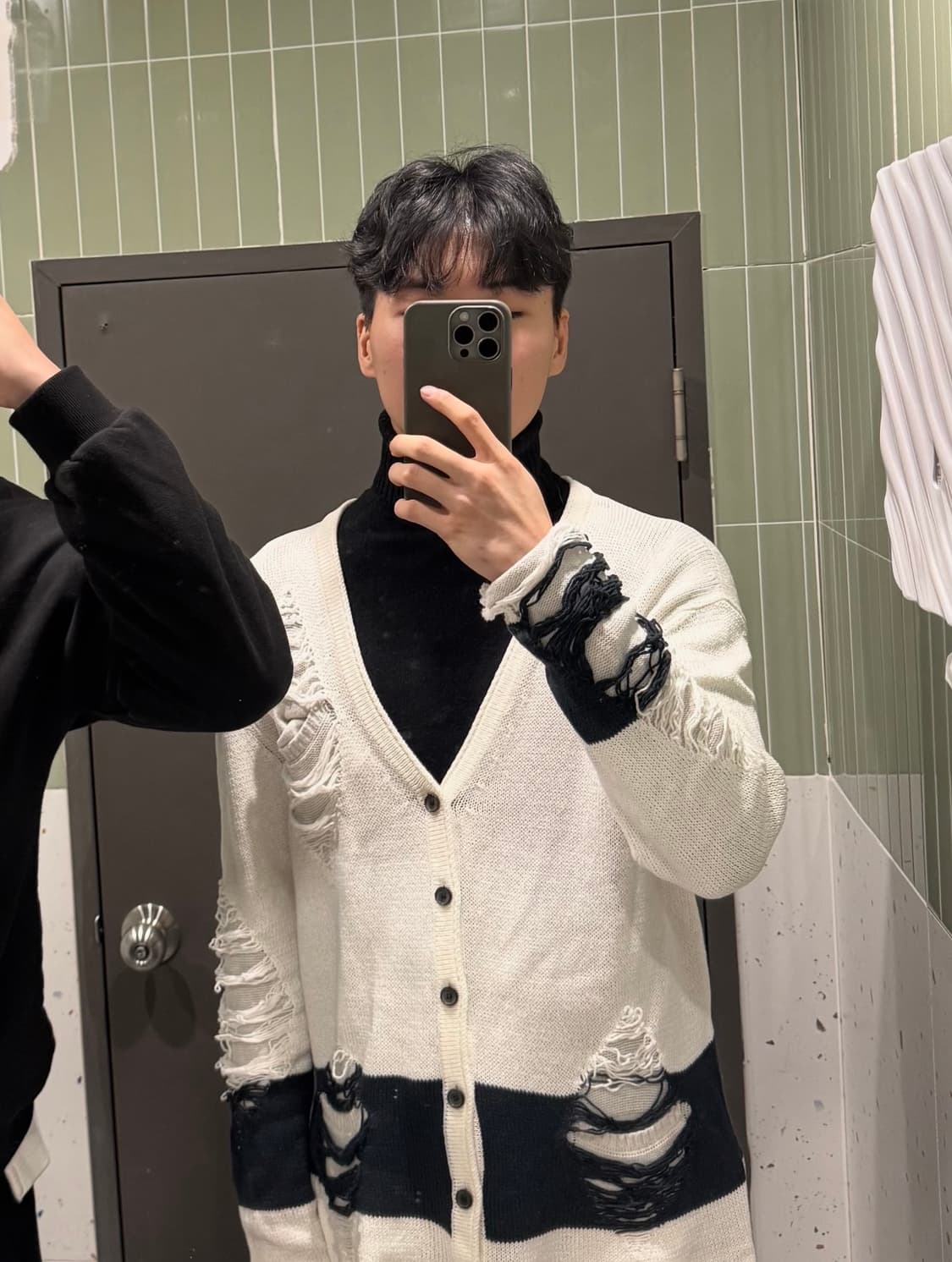 미하라 야스히로 디스트레스 그런지 가디건 상품이미지7