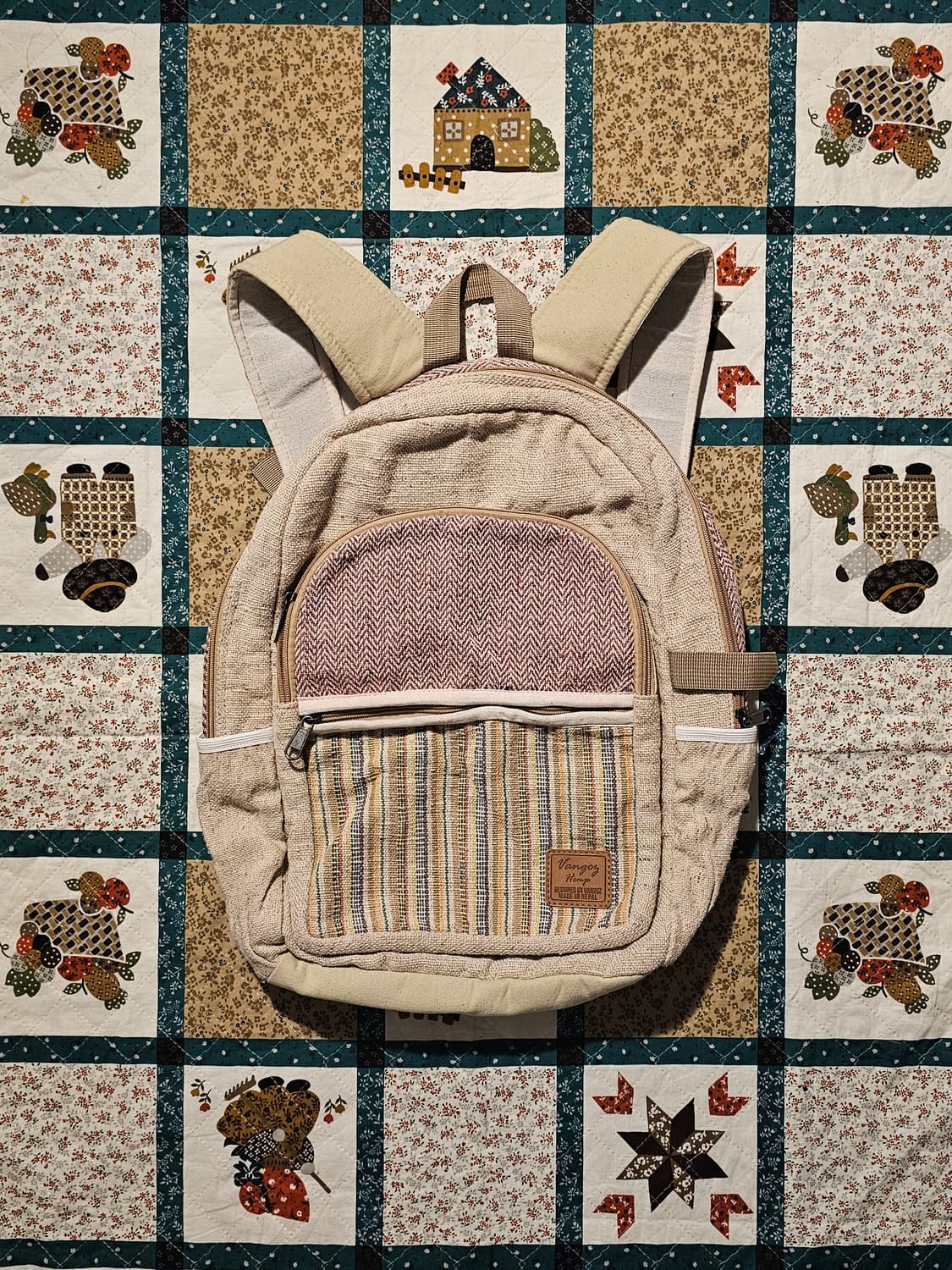 베이지 히피 모리백팩 상품이미지1