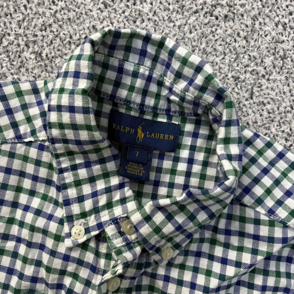 7 폴로 랄프로렌 키즈 체크 셔츠 남방 0402J 상품이미지2