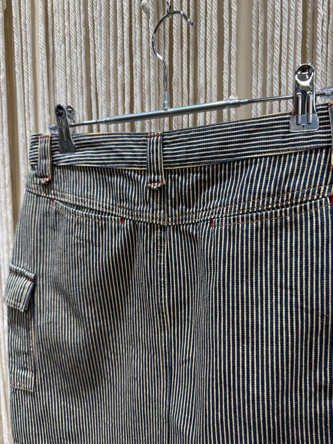 Striped Pocket Denim Skirt 0079 상품이미지5