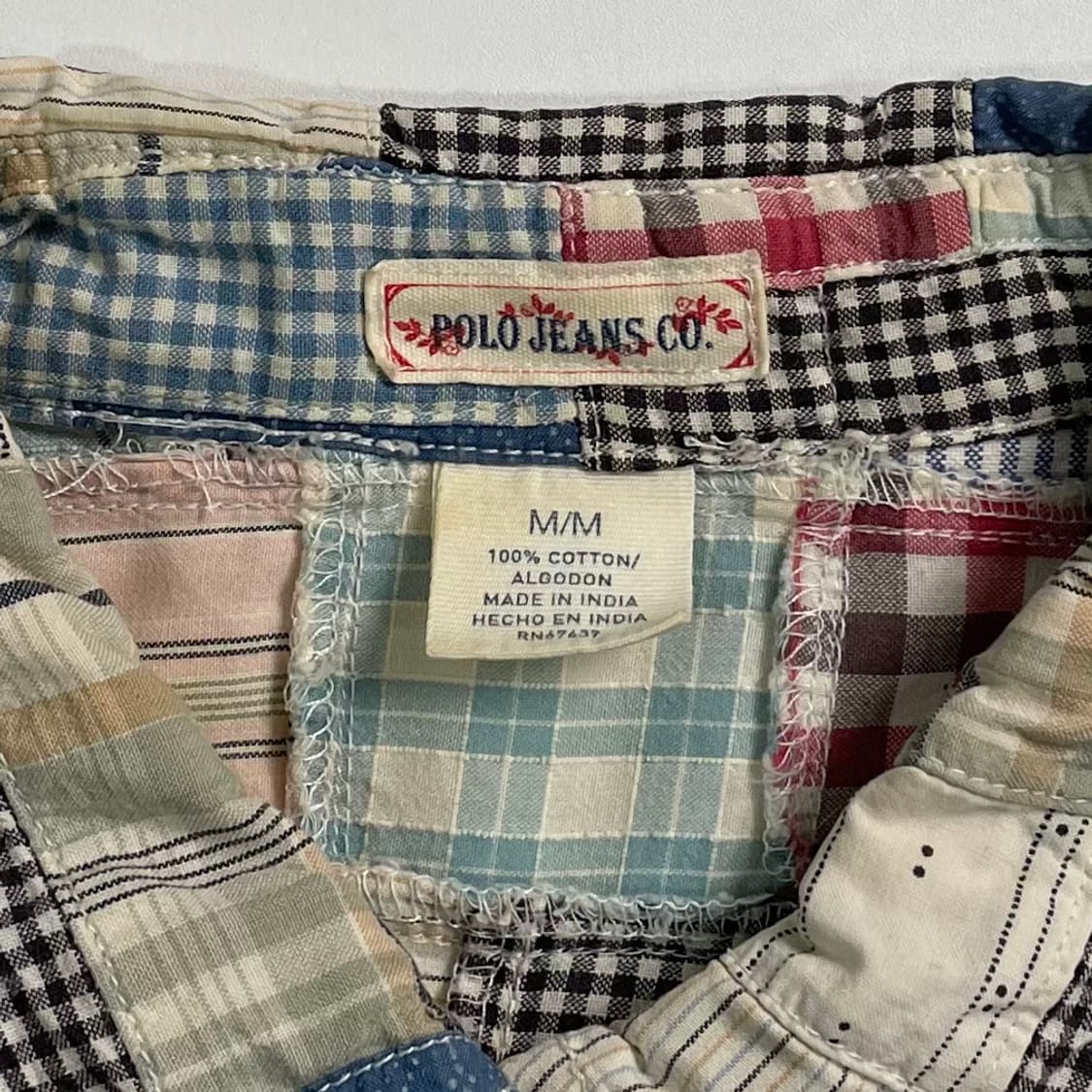 폴로 랄프로렌 우먼스 패치워크 웨스턴 셔츠 상품이미지5