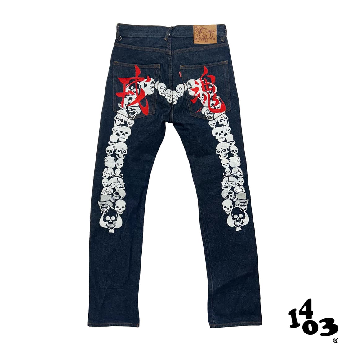 EVISU skinny fit 자수 데님 상품이미지1