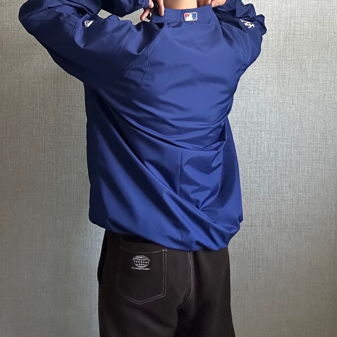 Majestic LADodgers Authentic Windbreaker 상품이미지5