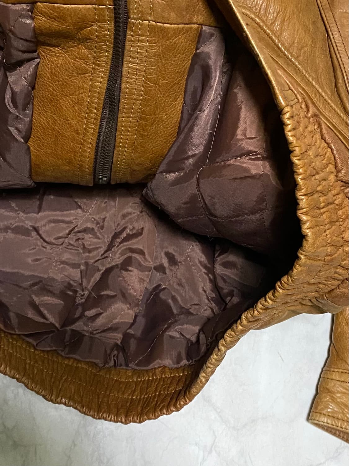 빈티지 가죽 자켓 사이즈 100 상품이미지5