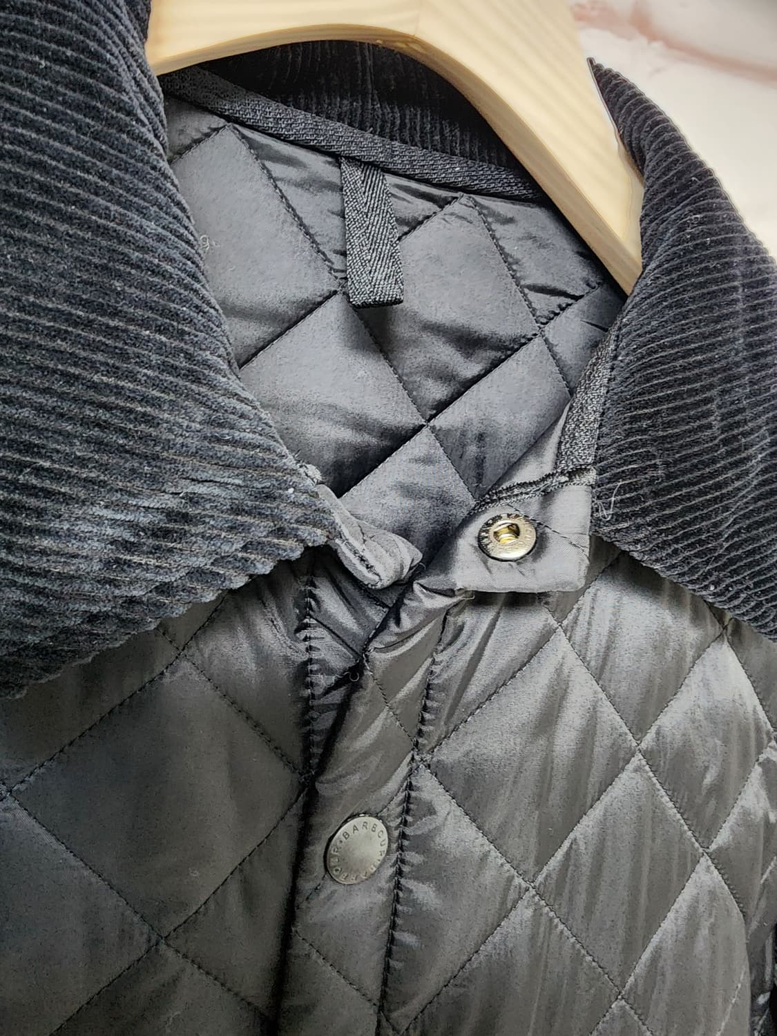 바버 블랙 퀼팅 자켓 상품이미지5