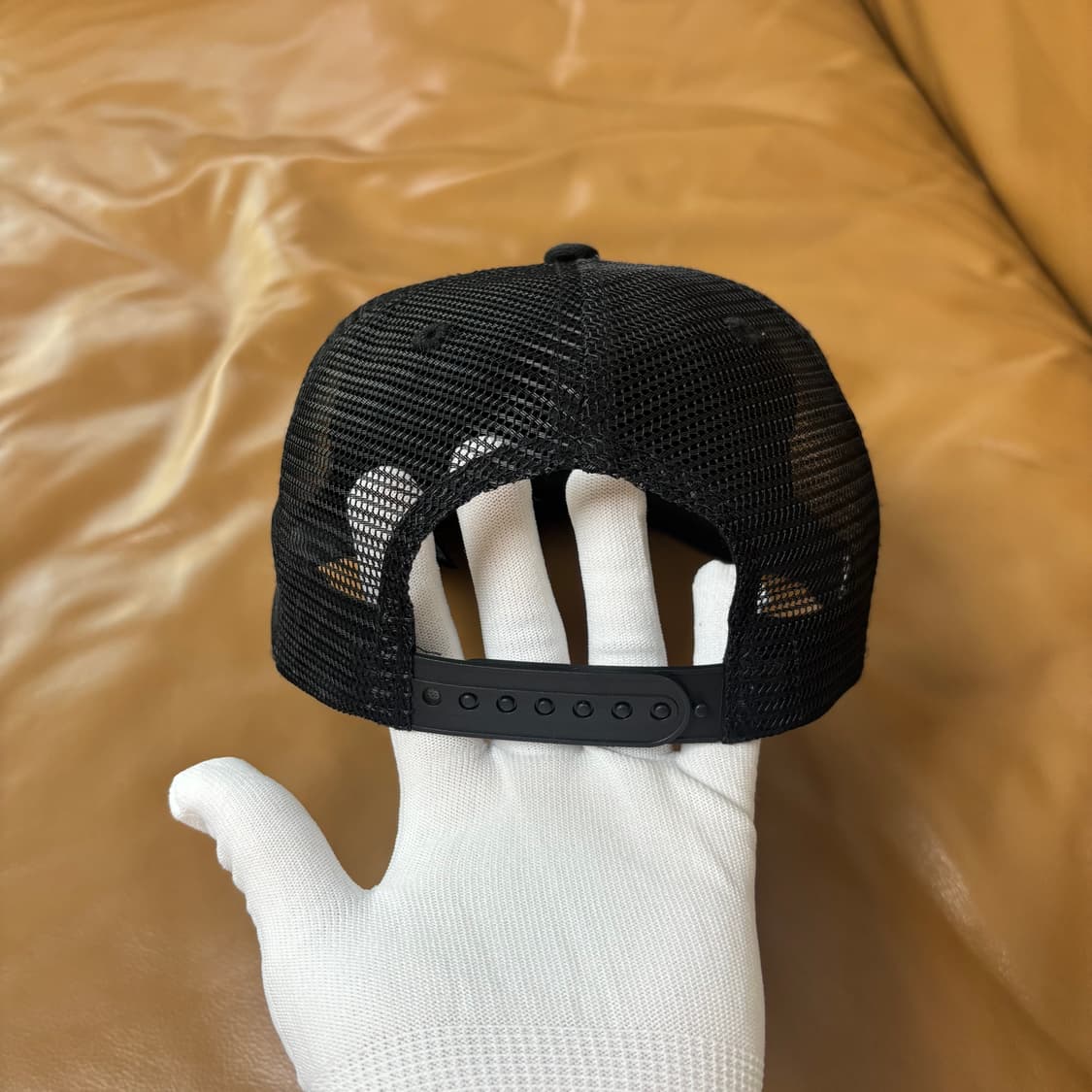 스투시 아워레가시 6패널 볼캡 모자 메쉬 워시드 블랙 상품이미지7