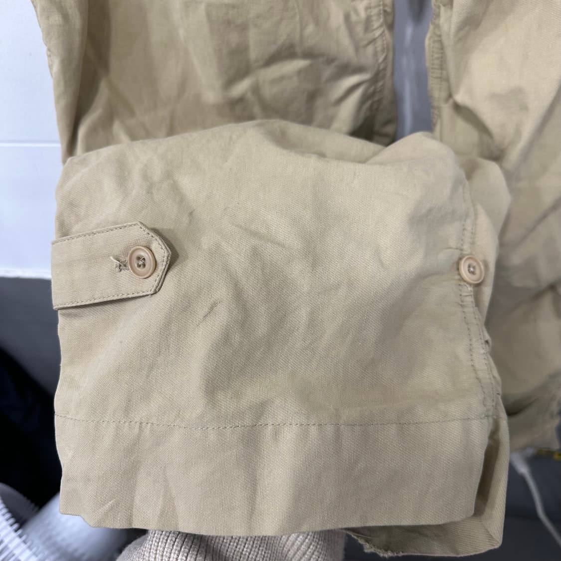 쿠어 셔링 컴벳 트라우져 베이지팬츠 상품이미지3