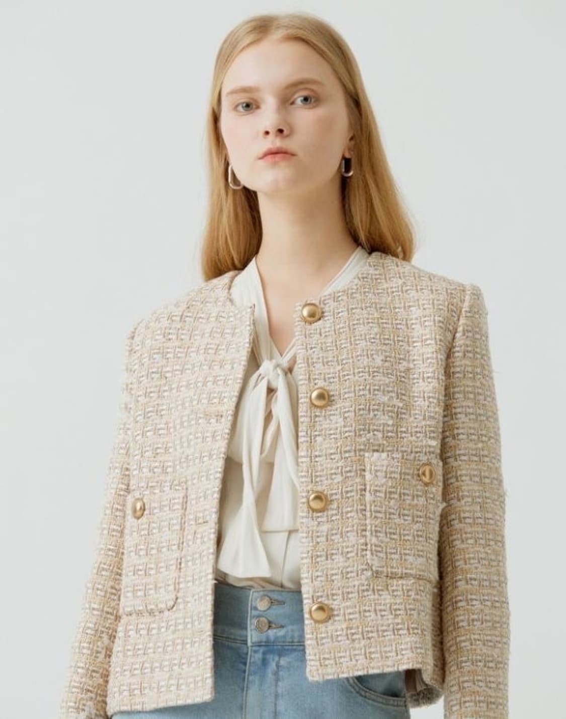 질스튜어트 칼라리스 트위드 자켓  상품이미지10