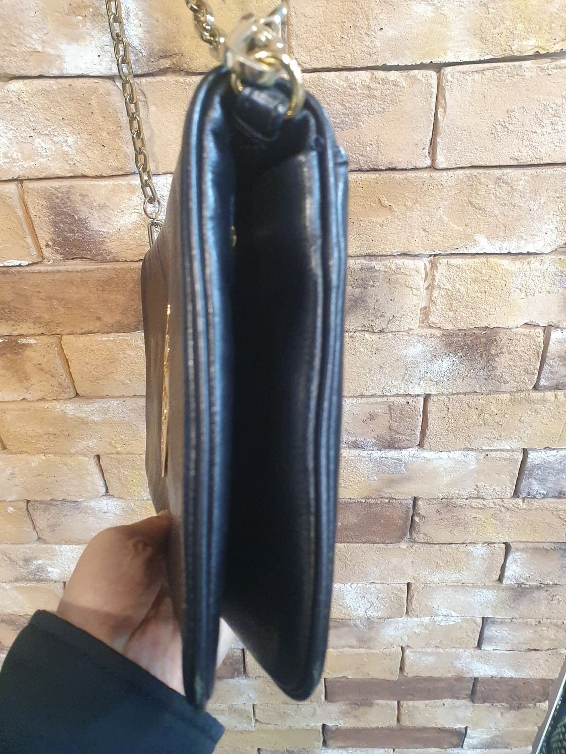 토리버치 블랙 레더 체인백 상품이미지5