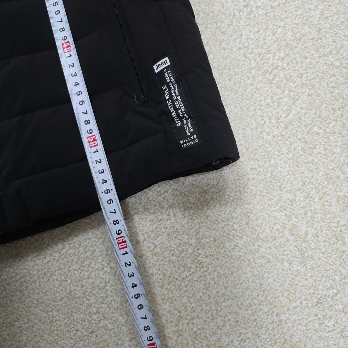 [S] 지프 덕다운 패딩 조끼 1215J1 상품이미지7