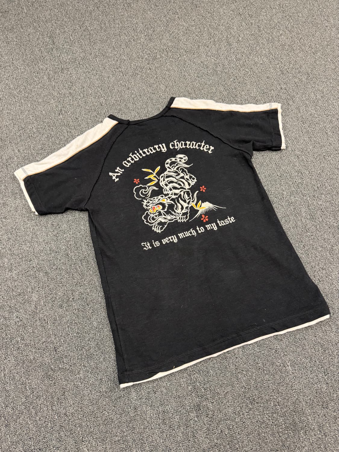 M) Lock Heaven 빈티지 호랑이 자수 반팔 티셔츠 상품이미지4