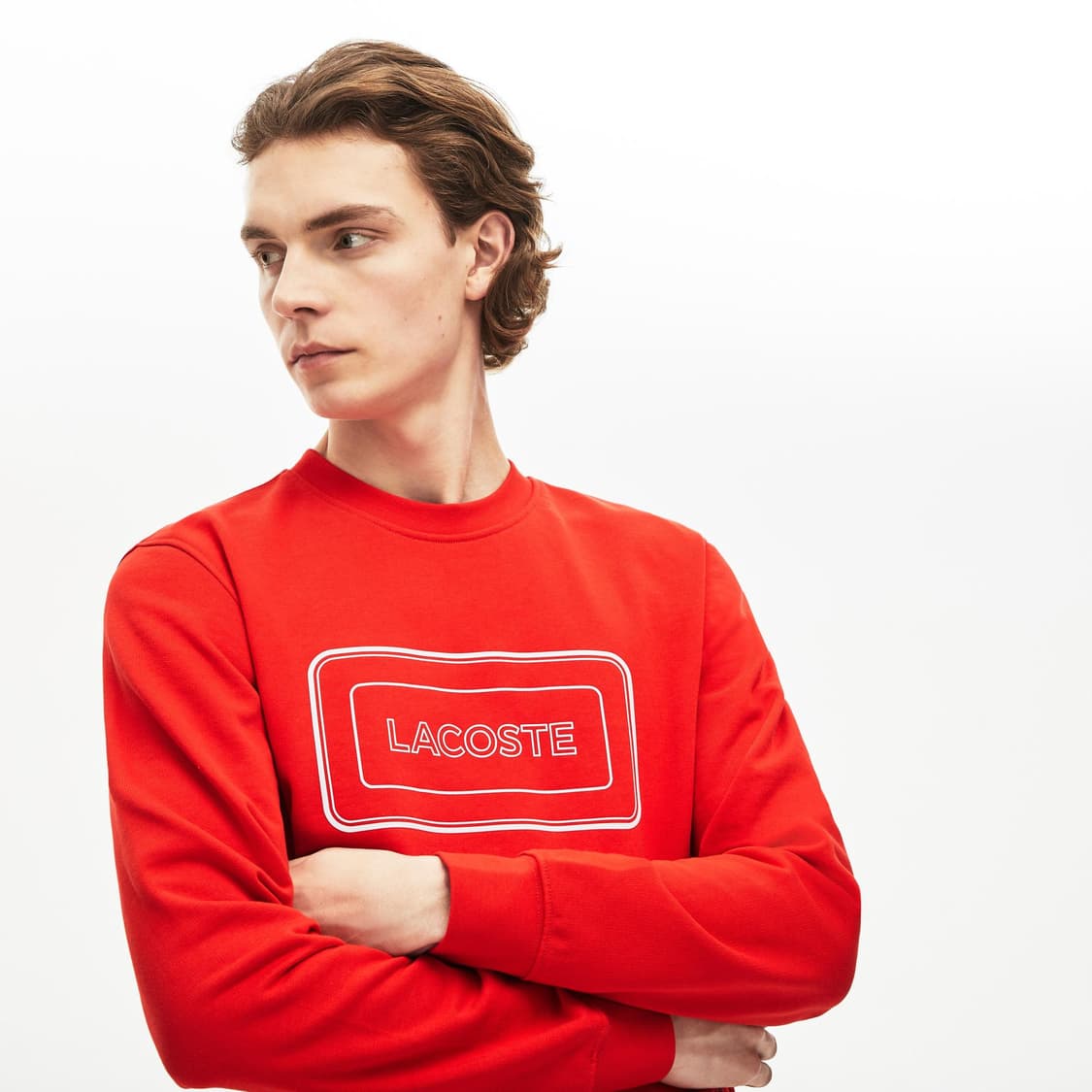 라코스테 남성 리플렉트 로고 스웻 맨투맨 105 상품이미지1
