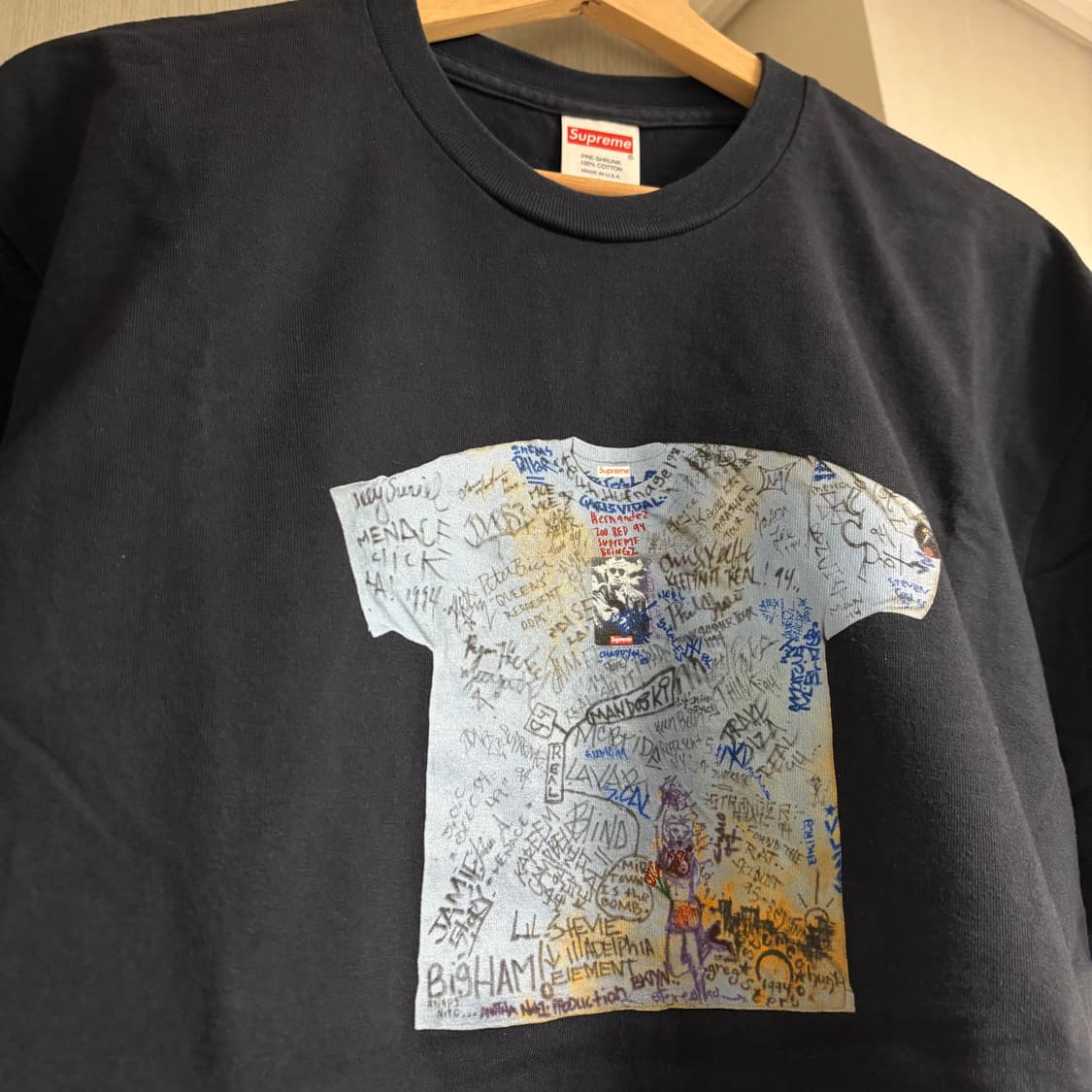 [L] 슈프림 30주년 티셔츠 네이비 상품이미지2