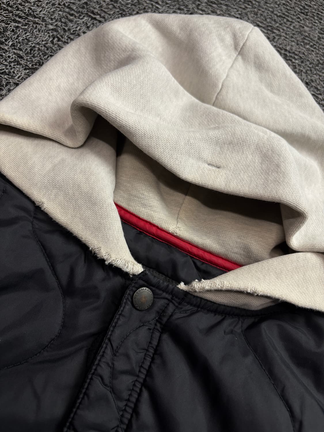 폴로 랄프로렌 성조기 로고 아미카지 퀼팅 후드 자켓 1858 상품이미지4