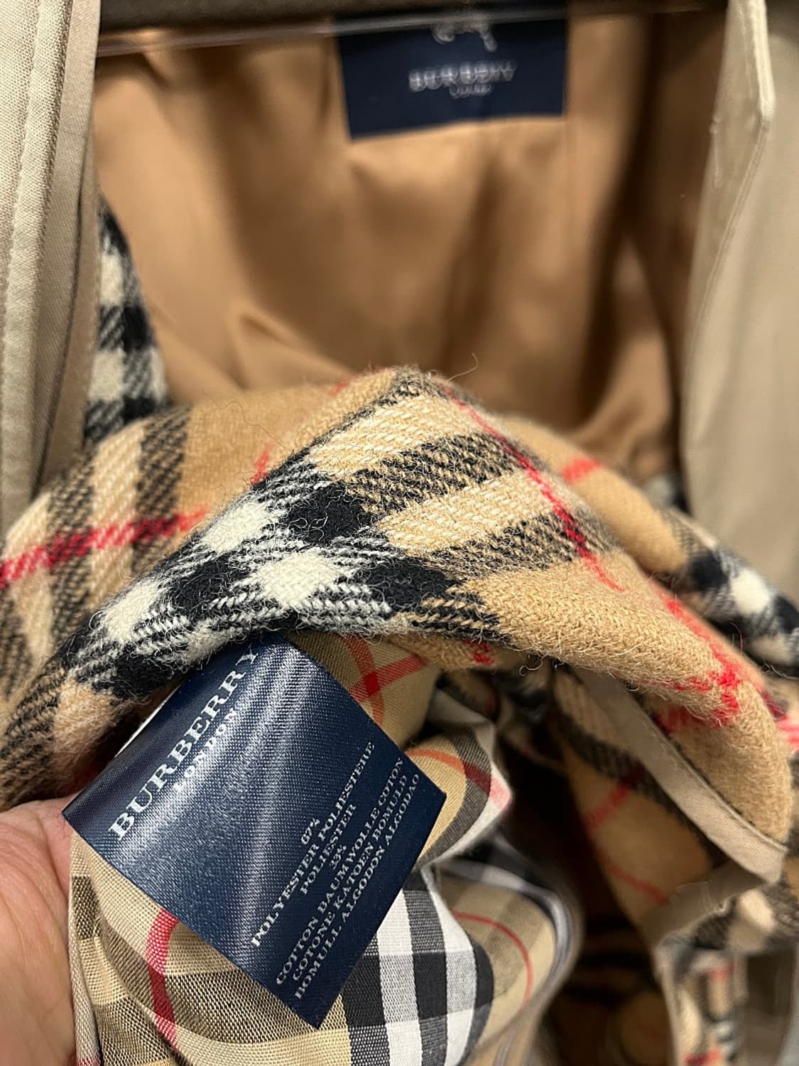 105) 버버리 개버딘 내피코트  상품이미지8