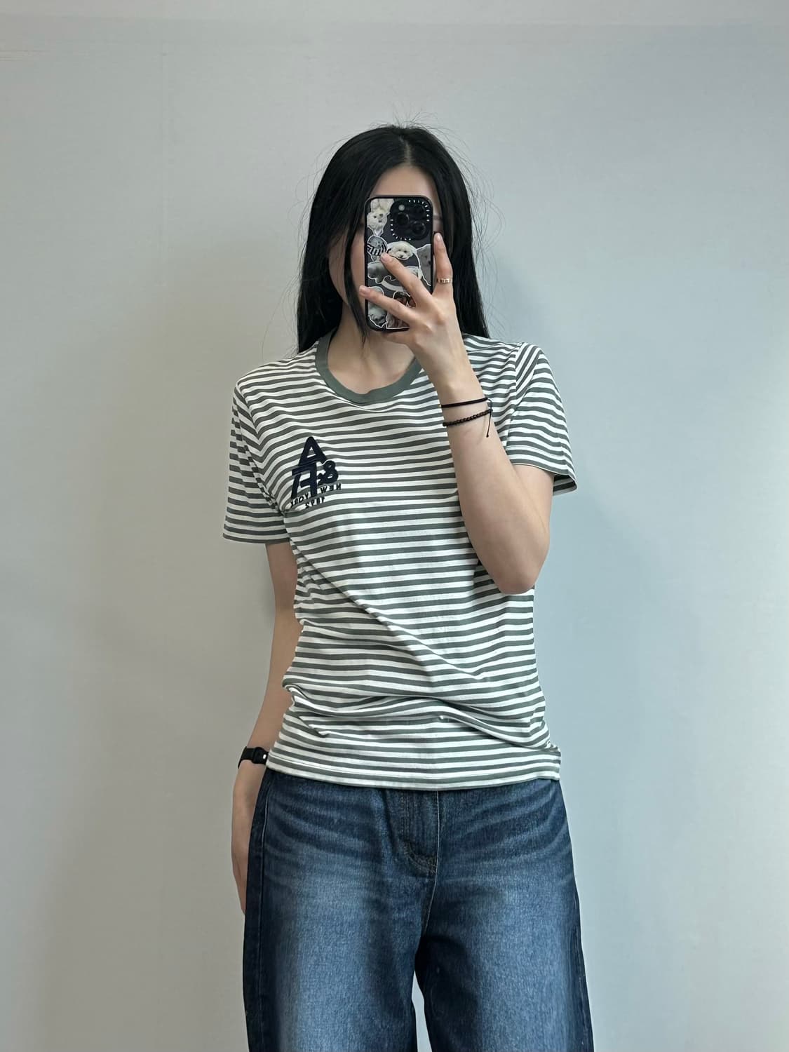 아베크롬비 y2k 와투케 단가라 스트라이프 반팔 티셔츠 상품이미지1