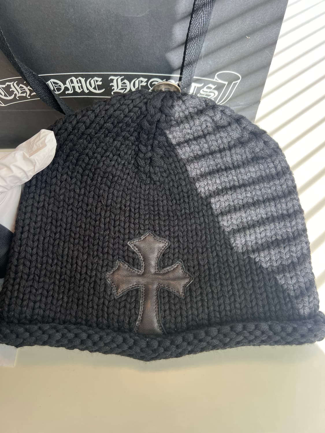 크롬하츠 크로스 패치 캐시미어 비니 상품이미지2