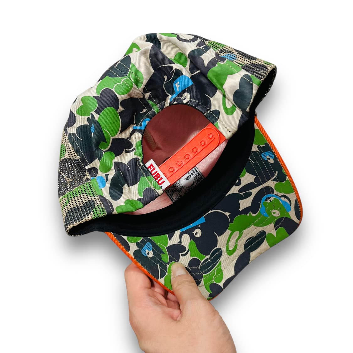 푸부 F 베어 카모플라주 민트급 메쉬캡 상품이미지4