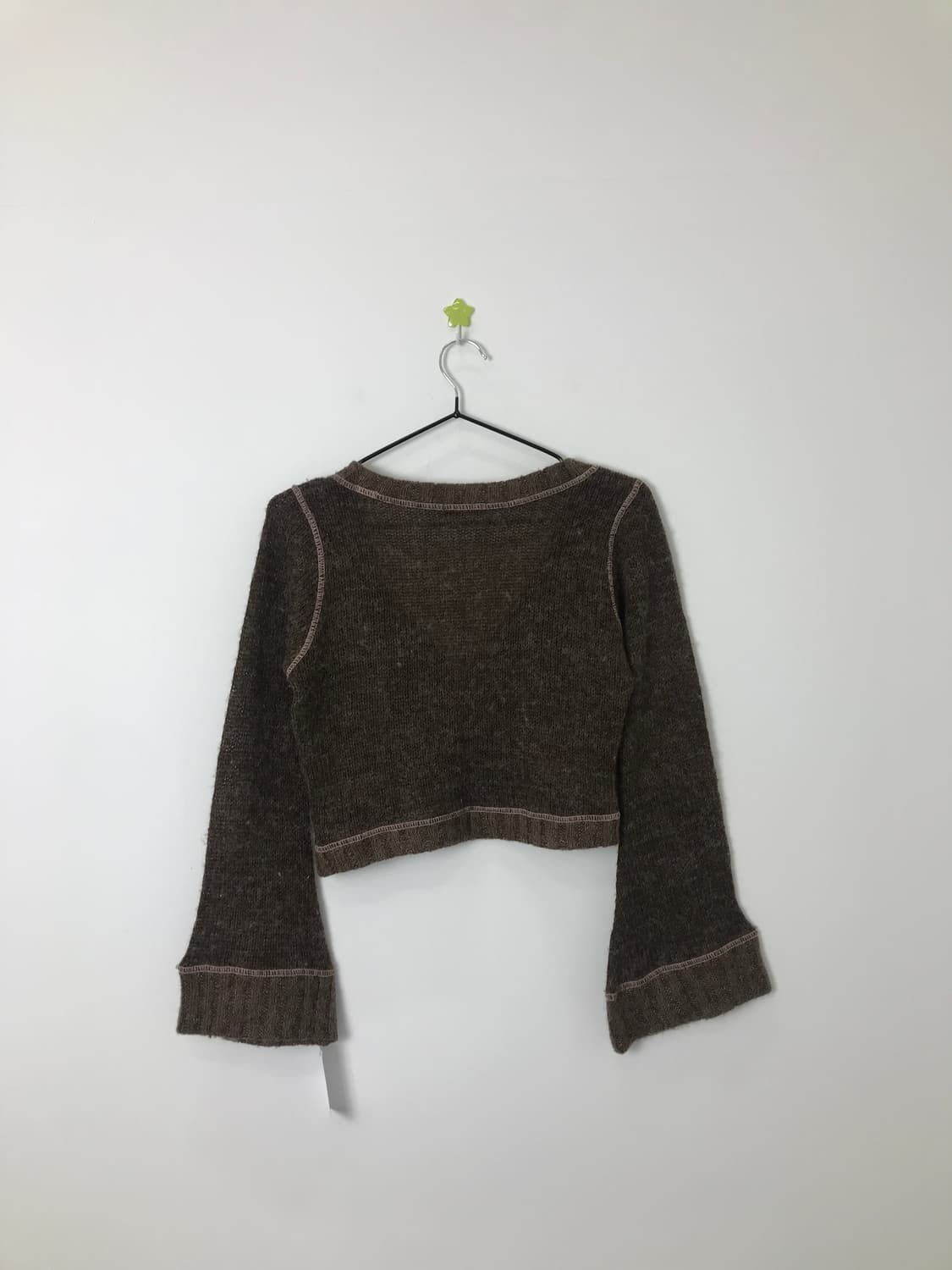 Jpn Bell Sleeve Cropped Knit Cardigan 상품이미지4