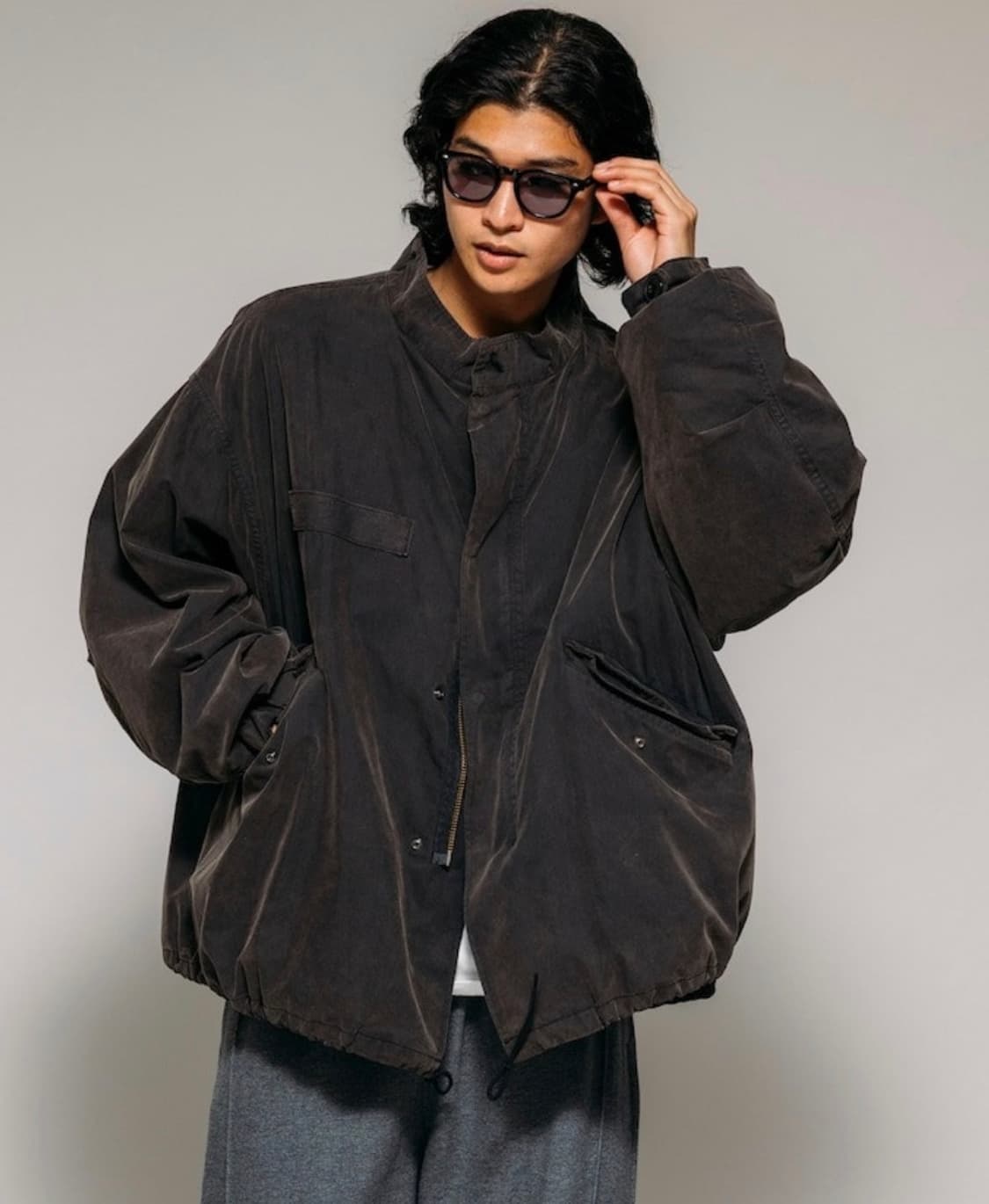 (L) 프릭스스토어 m65 숏파카 페이드 블랙 상품이미지1