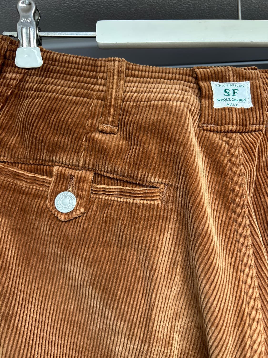 SASSAFRAS 사사프라스 오렌지 브라운 코듀로이 팬츠 M 상품이미지4
