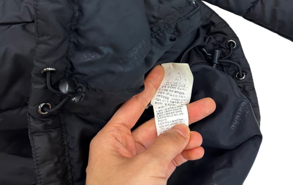 노스페이스 경량패딩 블랙 (M) 상품이미지8