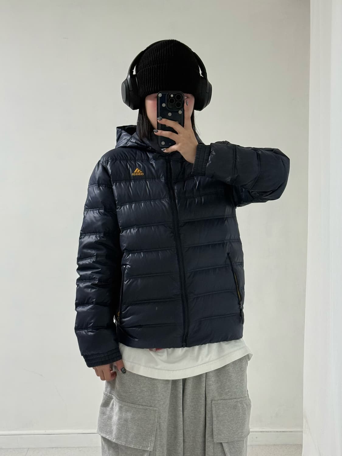 아디다스 네이비 구스 경량패딩 상품이미지1
