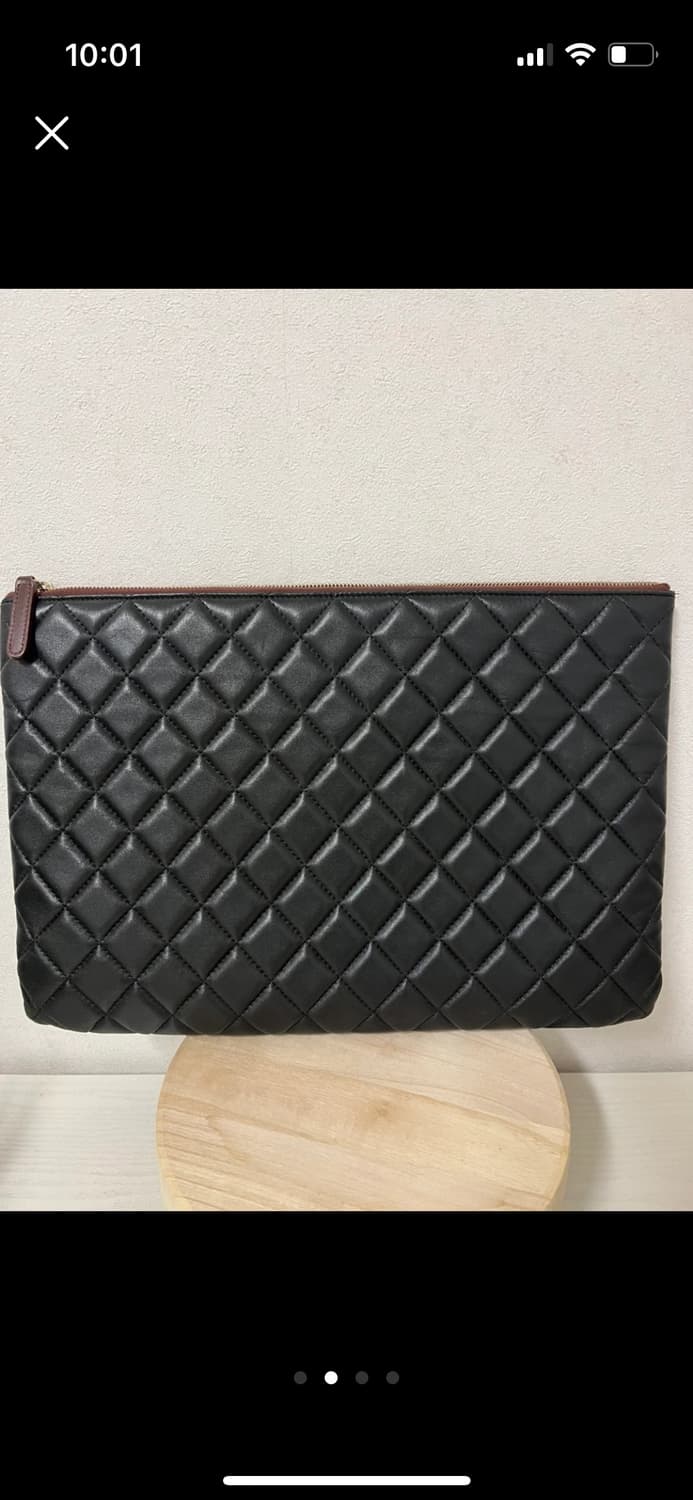 샤넬 램스킨 클러치백 블랙 상품이미지2