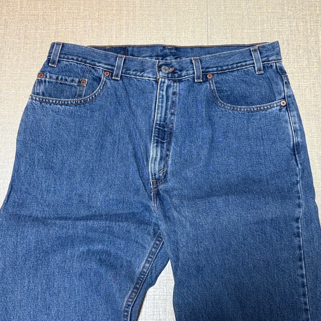 80s  CANADA 🇨🇦리바이스 505 오렌지 탭 중청 데님 상품이미지2