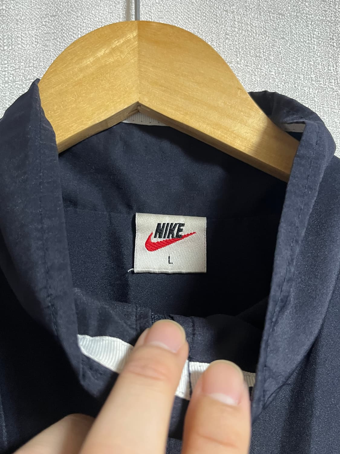 공용 나이키 스우시 가오리핏 바람막이 자켓 점퍼 L 상품이미지4