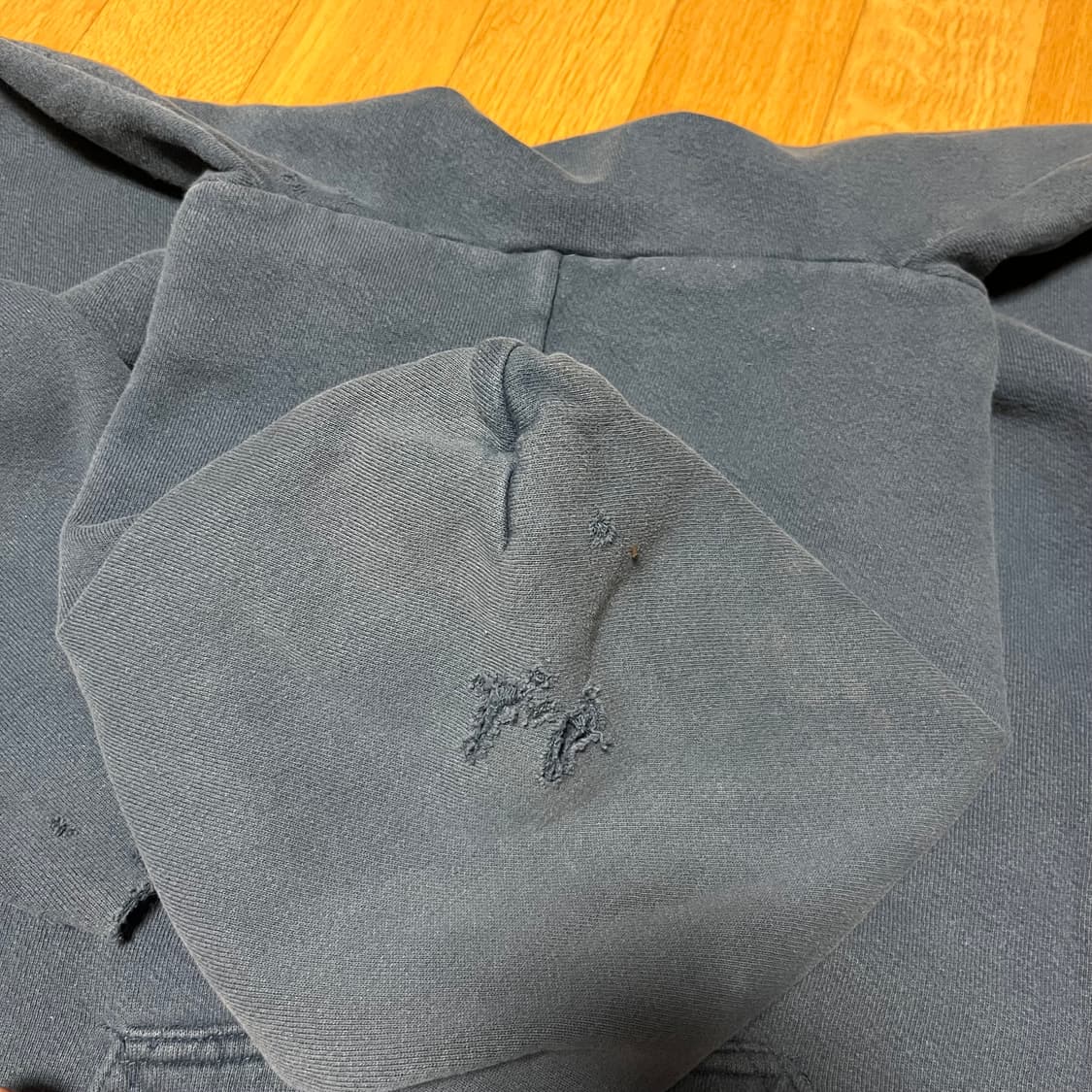 [L] 90s 빈티지 Tultex 디스트레스드 후디 상품이미지5