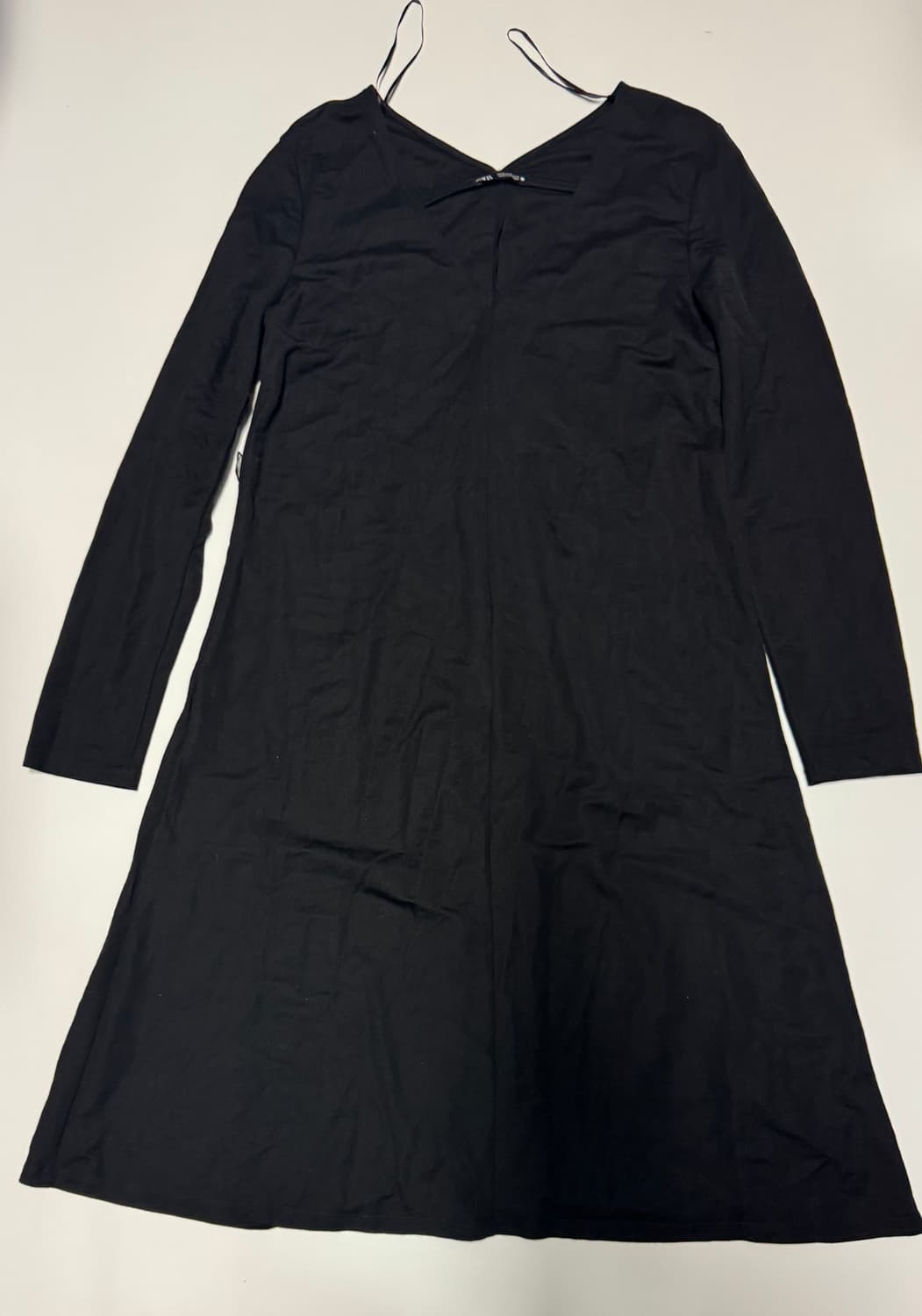 여성 자라 ZARA 미니멀 긴팔 롱 원피스 M 상품이미지1